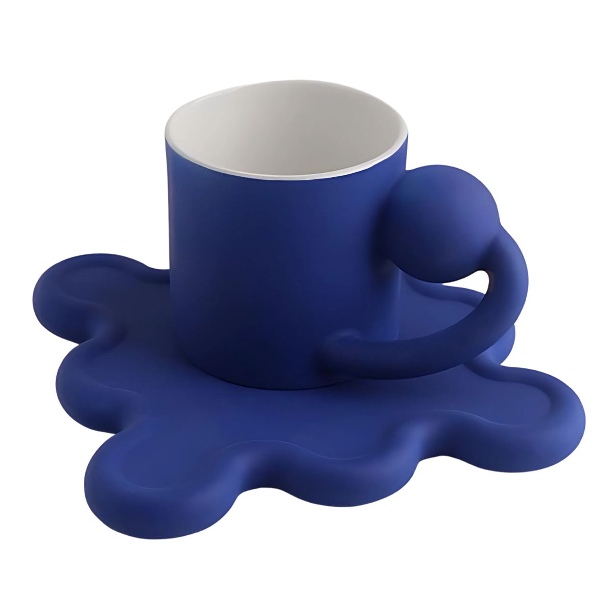Jenny Mug + Saucer - CHROME