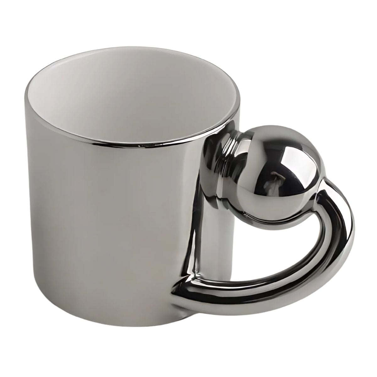 Jenny Mug + Saucer - CHROME