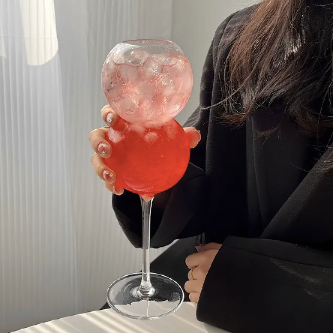 Ball Glass Stemware - Drinking Glasses - cocktail - dining - beekindled