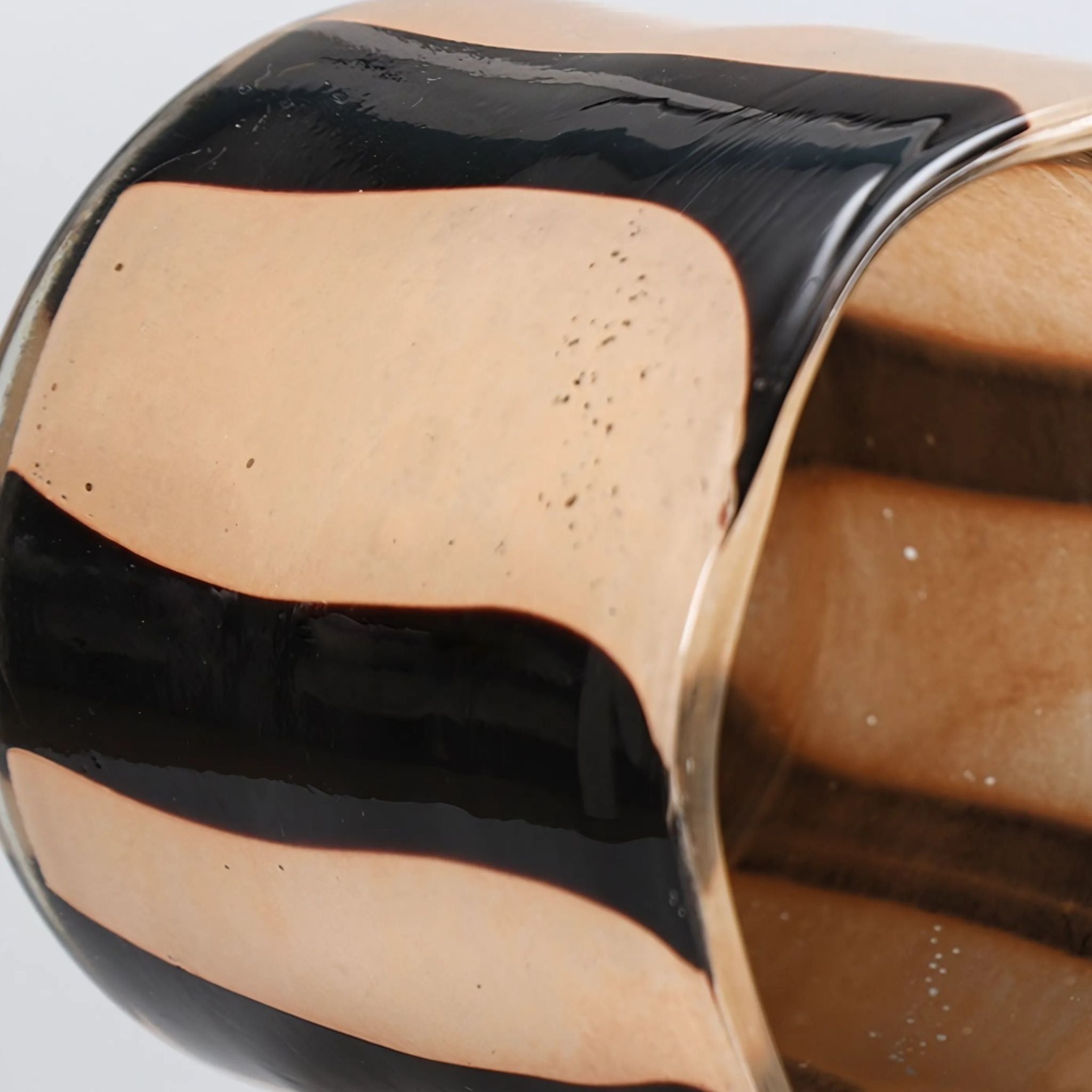 Stripe lass Home Decor Vase Details