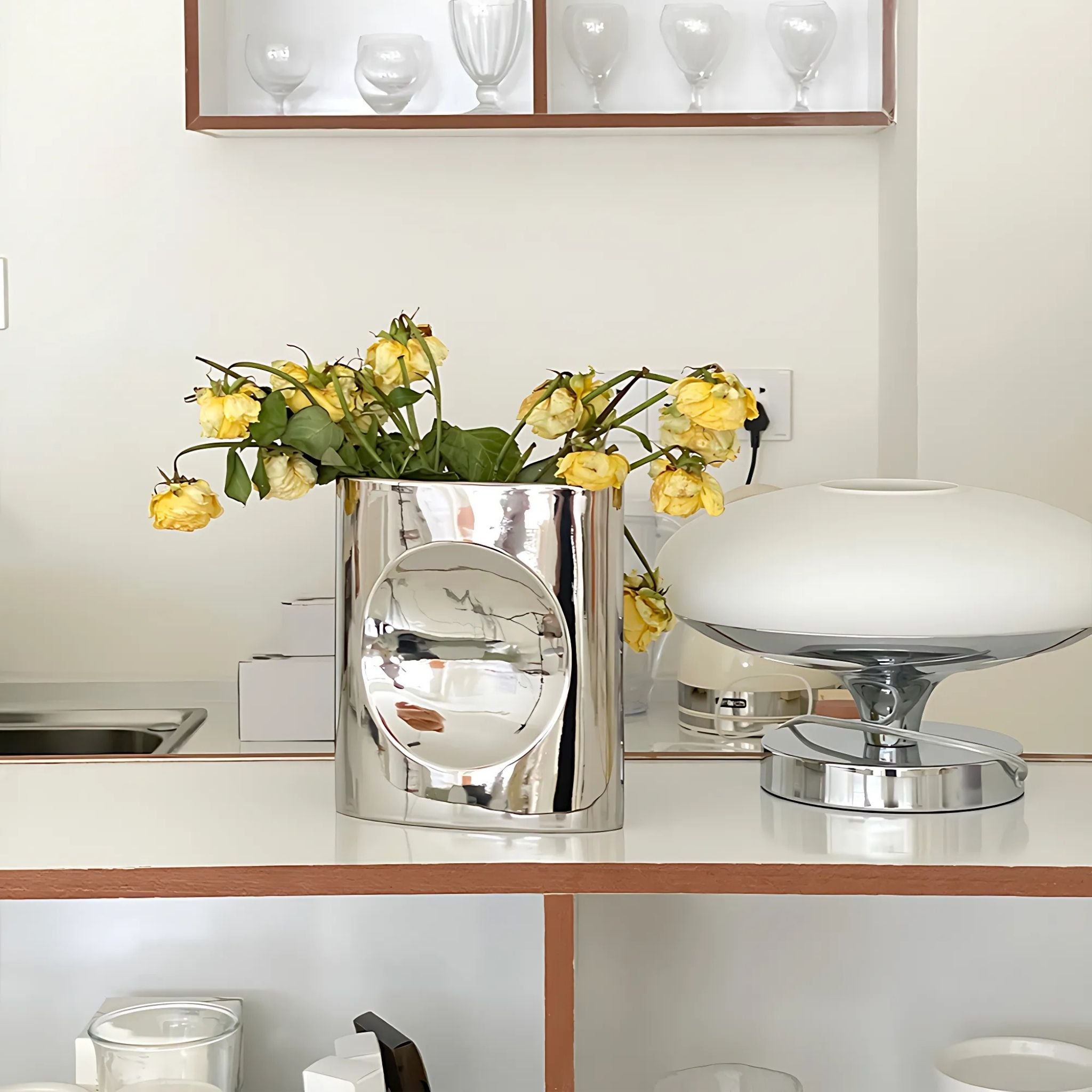 Jana Vase - CHROME