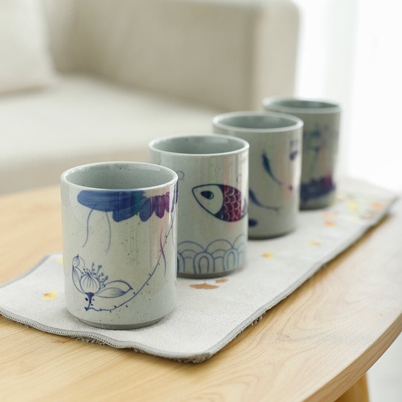 Sakura Cup / Fish - Drinking Glasses - cup - dinnerware - beekindled