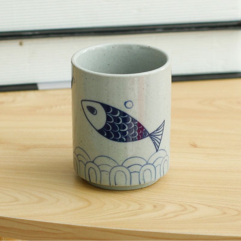 Sakura Cup / Fish - Drinking Glasses - cup - dinnerware - beekindled
