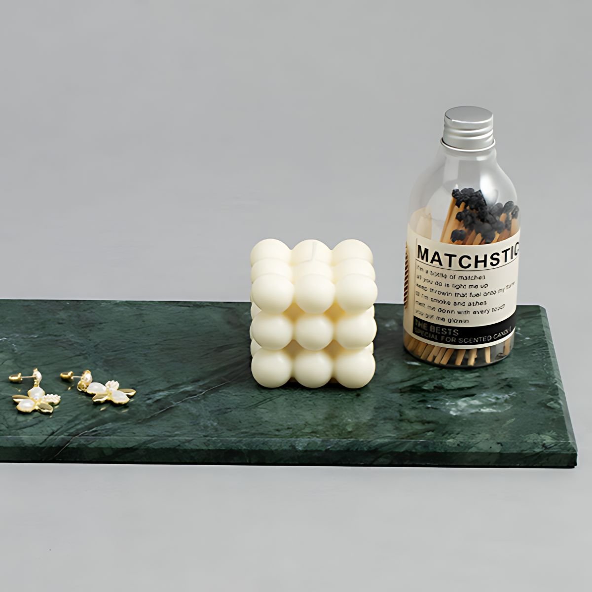 Rectangular Marble Tray - Trays - bathroom - bedroom - beekindled