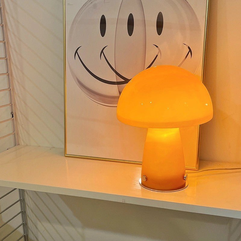 Retro Mushroom Lamp - Table Lamp - eclectic - entryway - beekindled