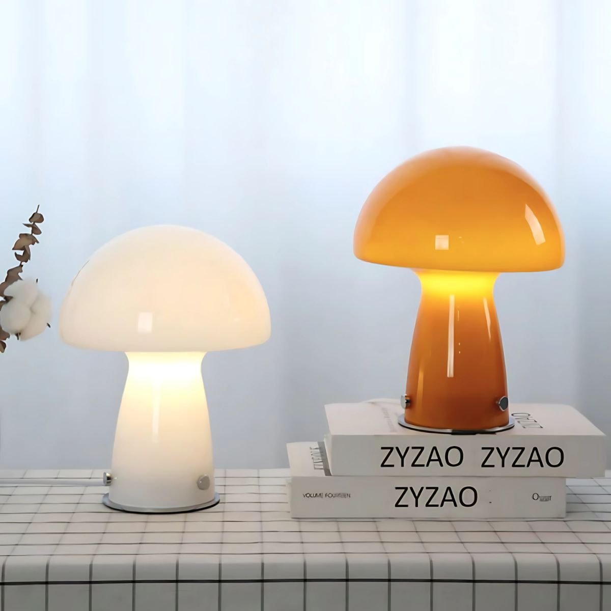 Retro Mushroom Lamp - Table Lamp - eclectic - entryway - beekindled