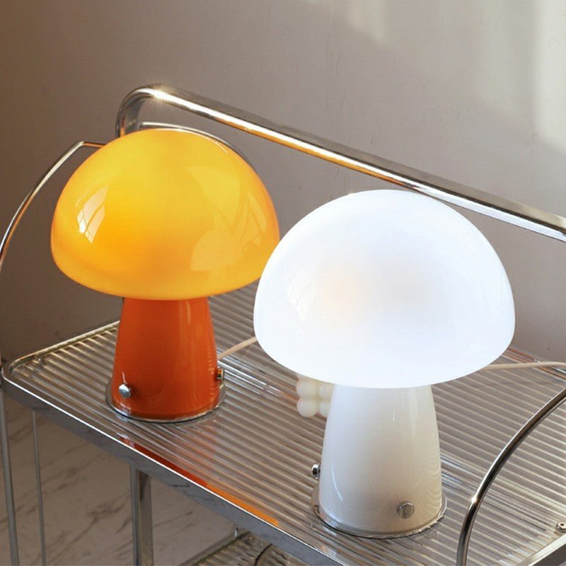 Retro Mushroom Lamp - Table Lamp - eclectic - entryway - beekindled