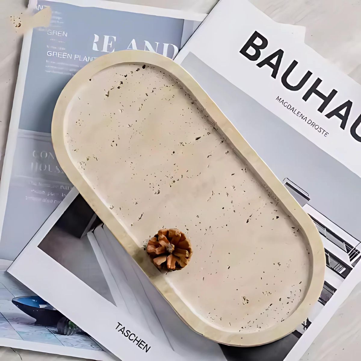 Stone Tray - Trays - bathroom - decor tray - beekindled