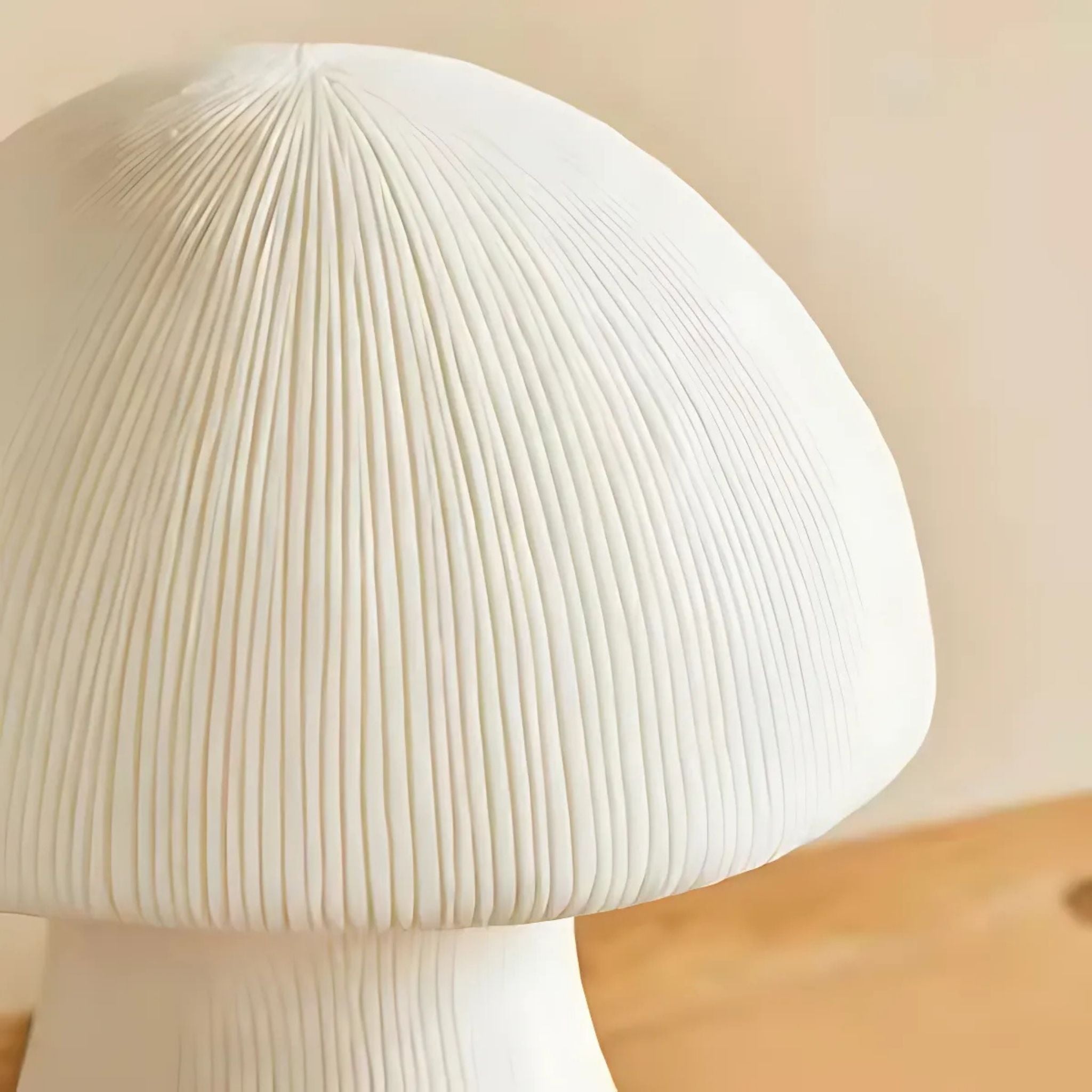 Nordic design lamp with textured lines.