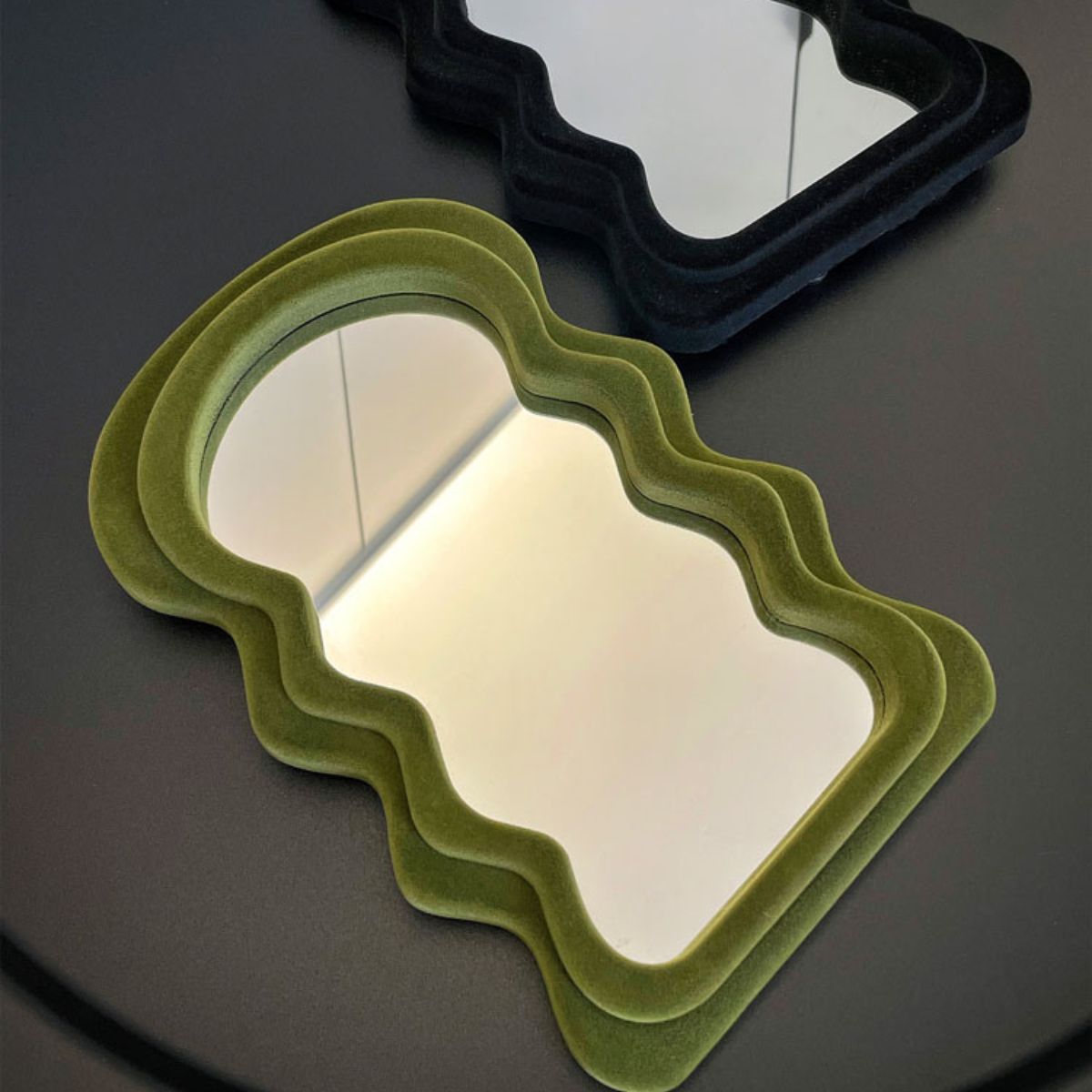 Wavy Velvet Mirror - Mirrors - bathroom - bedroom - beekindled
