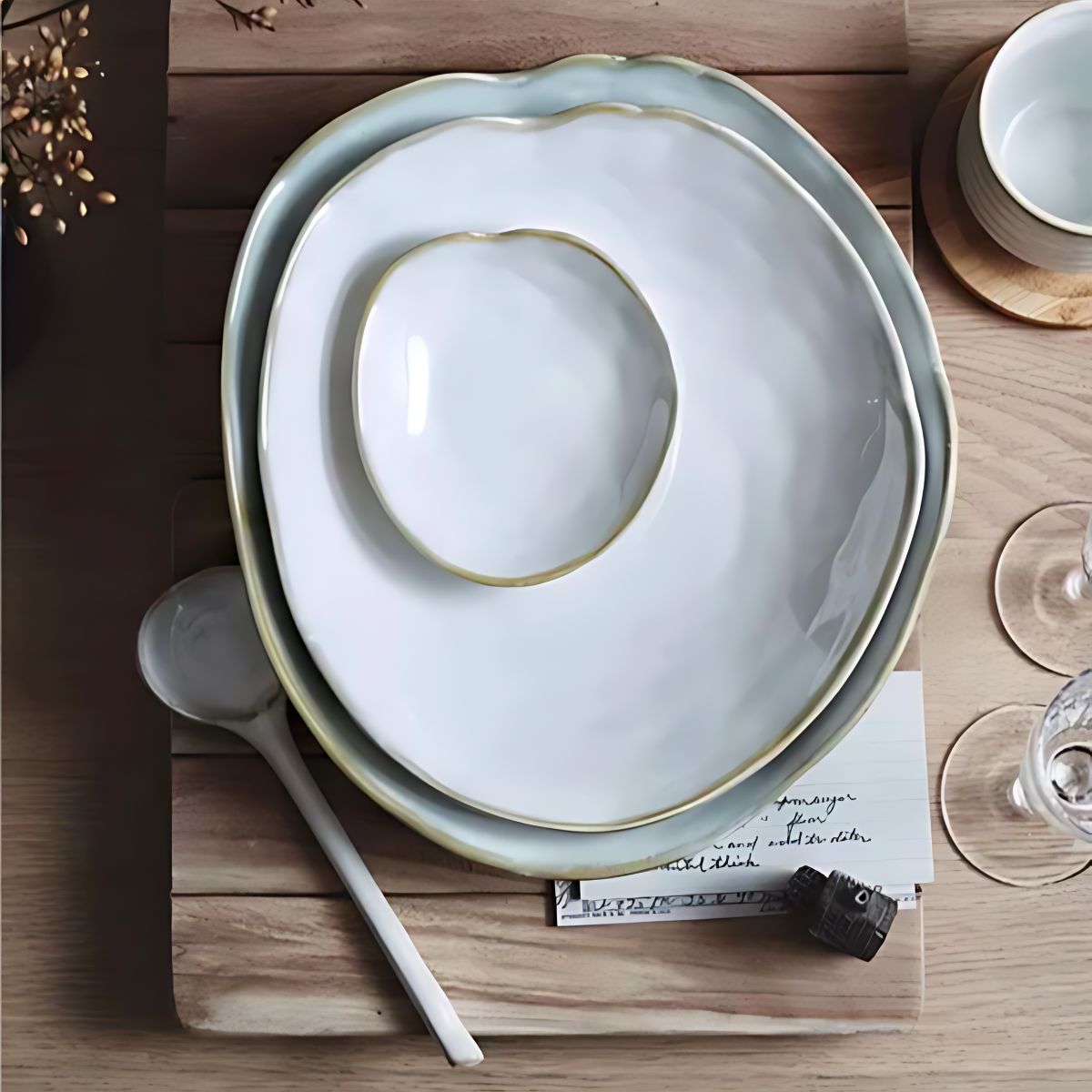 Asymmetrical Dinnerware - Plates & Bowls - best seller - bowl - beekindled