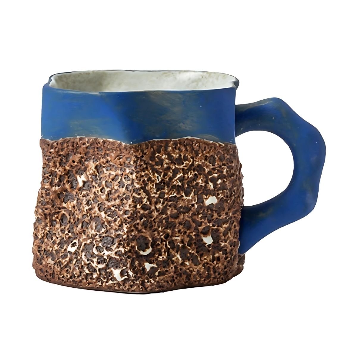 Asymmetrical Mug Mugs Contrast Brown / Blue asymmetrical beekindled