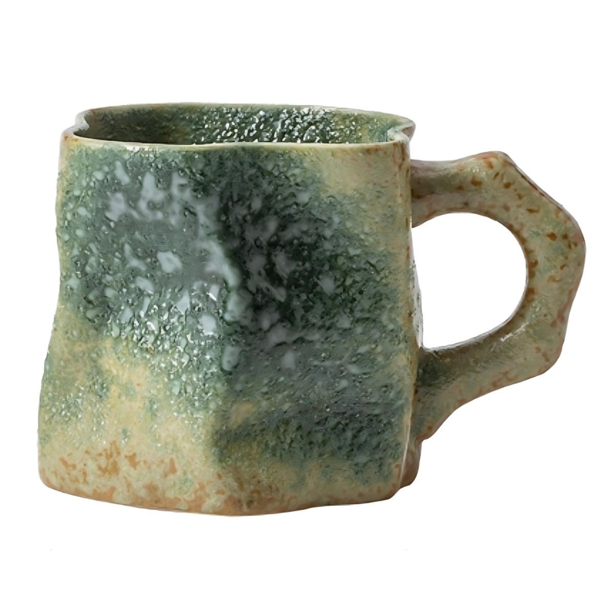 Asymmetrical Mug Mugs Gradient Green asymmetrical beekindled