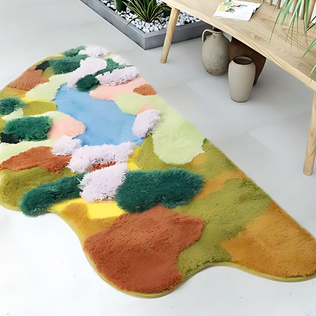 Bedside Moss Rug - Rugs - bedroom - carpet - beekindled