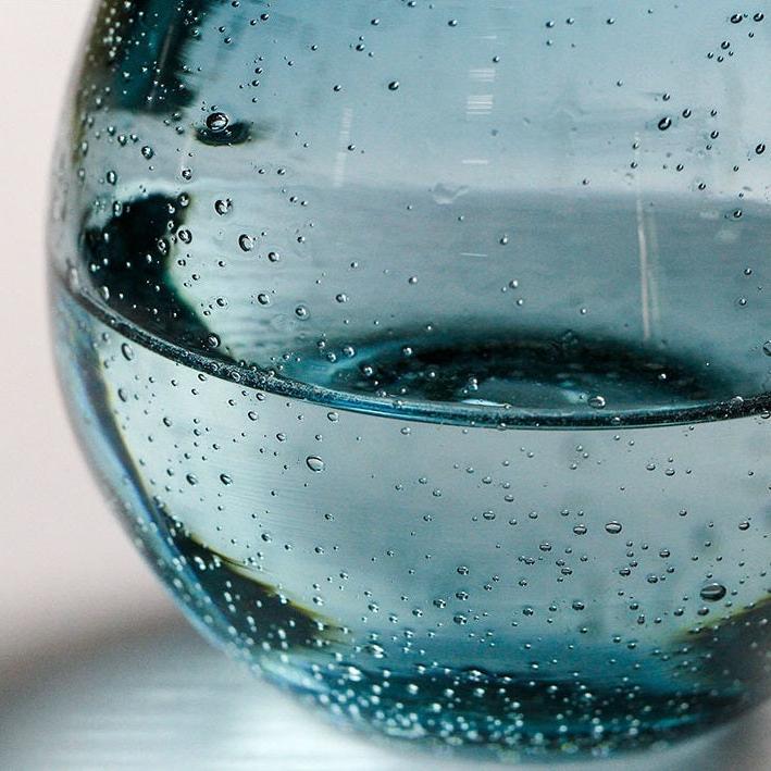 Blue Drop Glass - Drinking Glasses - blue - dining - beekindled