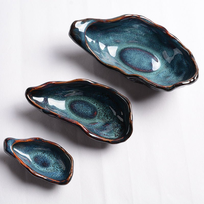 Blue Mussels Ceramic Dish Dish Full Set 3 PCS bathroom beekindled