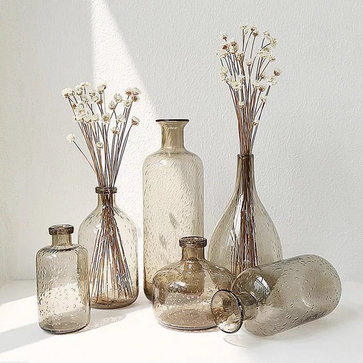 Bottle Glass Vases - Vase - bundle - fall - beekindled