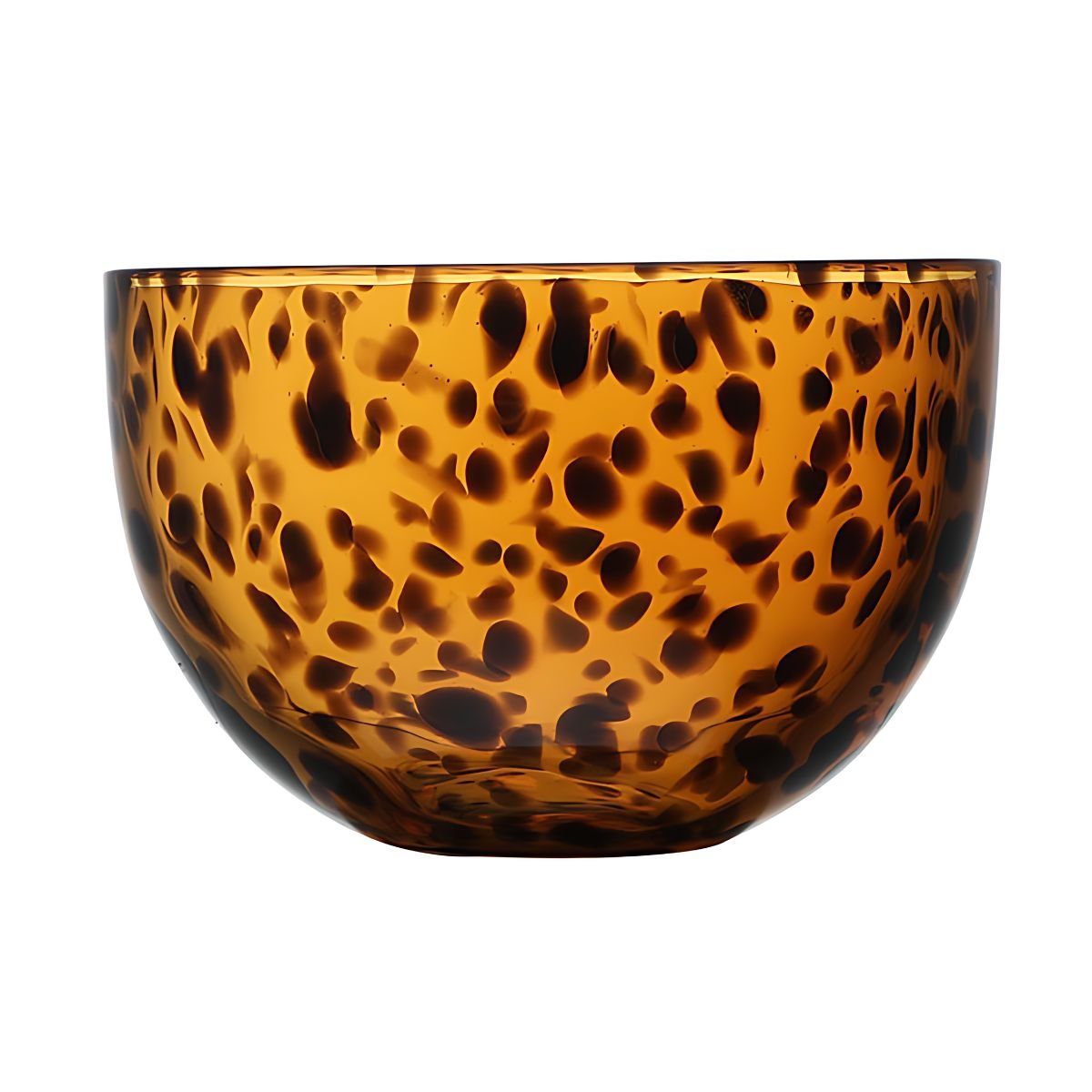 Brown Animal Print Glass Bowl - Plates & Bowls - animal - bowl - beekindled