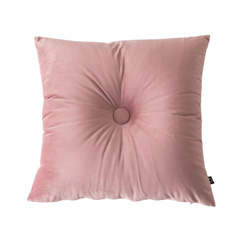 Button Cushion / Square / Pink Pillow Pink bedroom beekindled