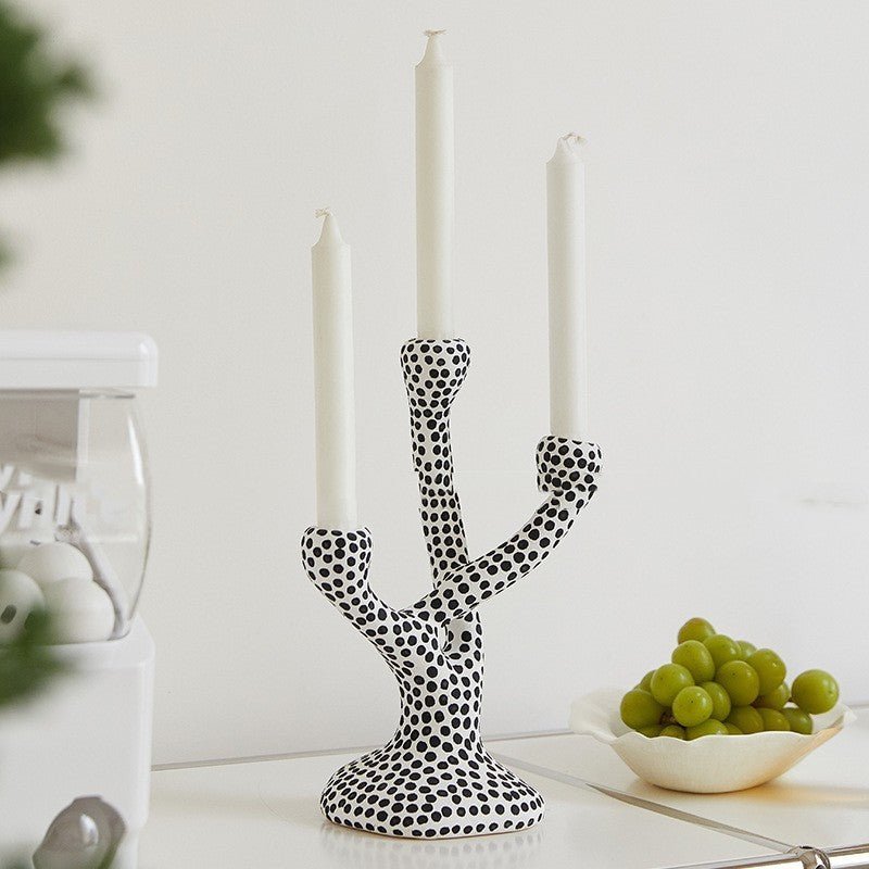 Polka Dots Candleholder - Candle Holder - candleholder - livingroom - beekindled