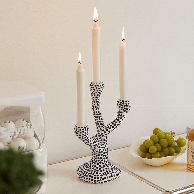 Polka Dots Candleholder - Candle Holder - candleholder - livingroom - beekindled