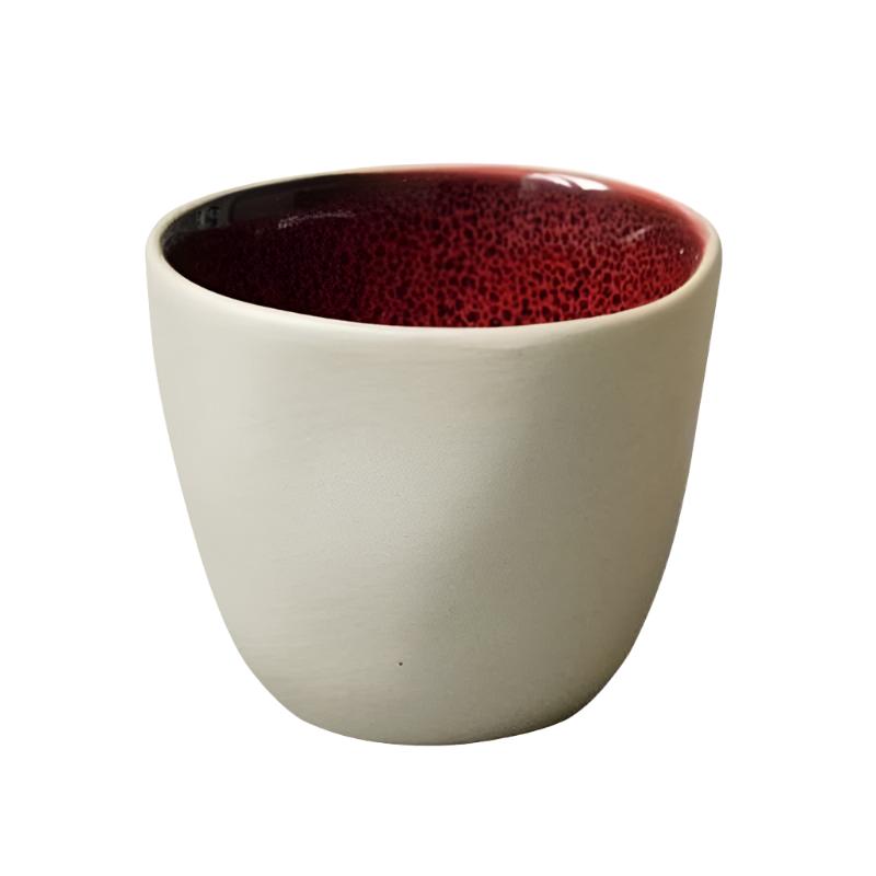 Ceramic Stone Cup / 120ml / Red Cup 7.5x6.5cm / 120ml bundle beekindled