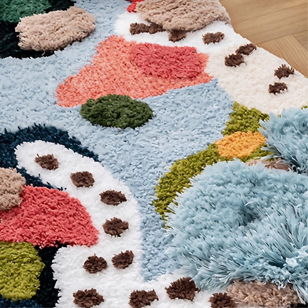 Colourful Moss Rug - Rugs - bedroom - livingroom - beekindled