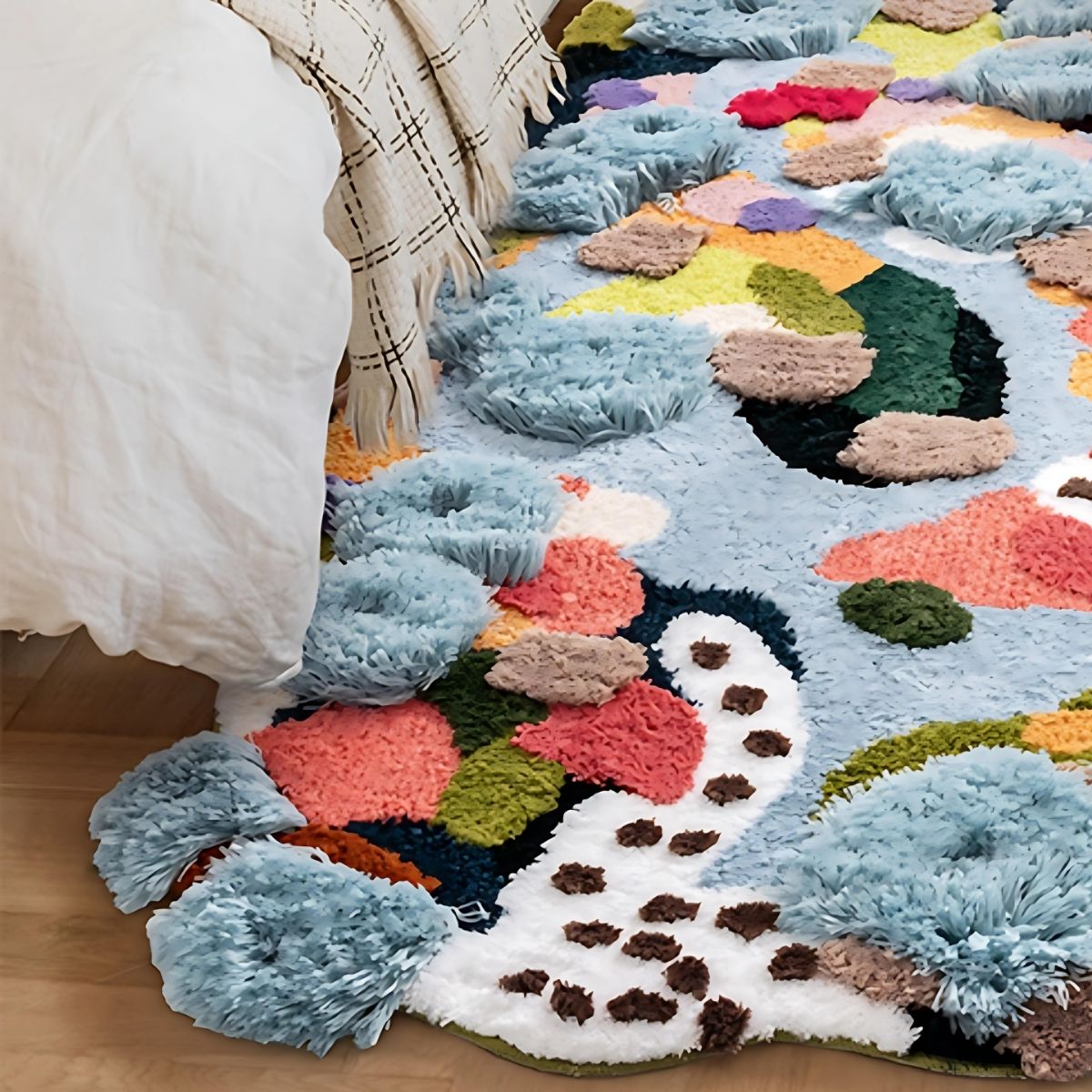 Colourful Moss Rug - Rugs - bedroom - livingroom - beekindled