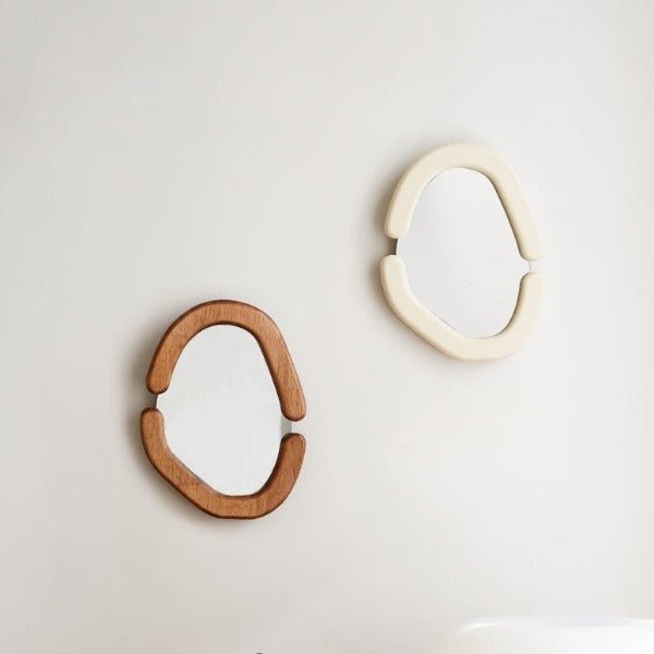 Decor Table Mirror / Wallnut Mirrors Brown bathroom beekindled