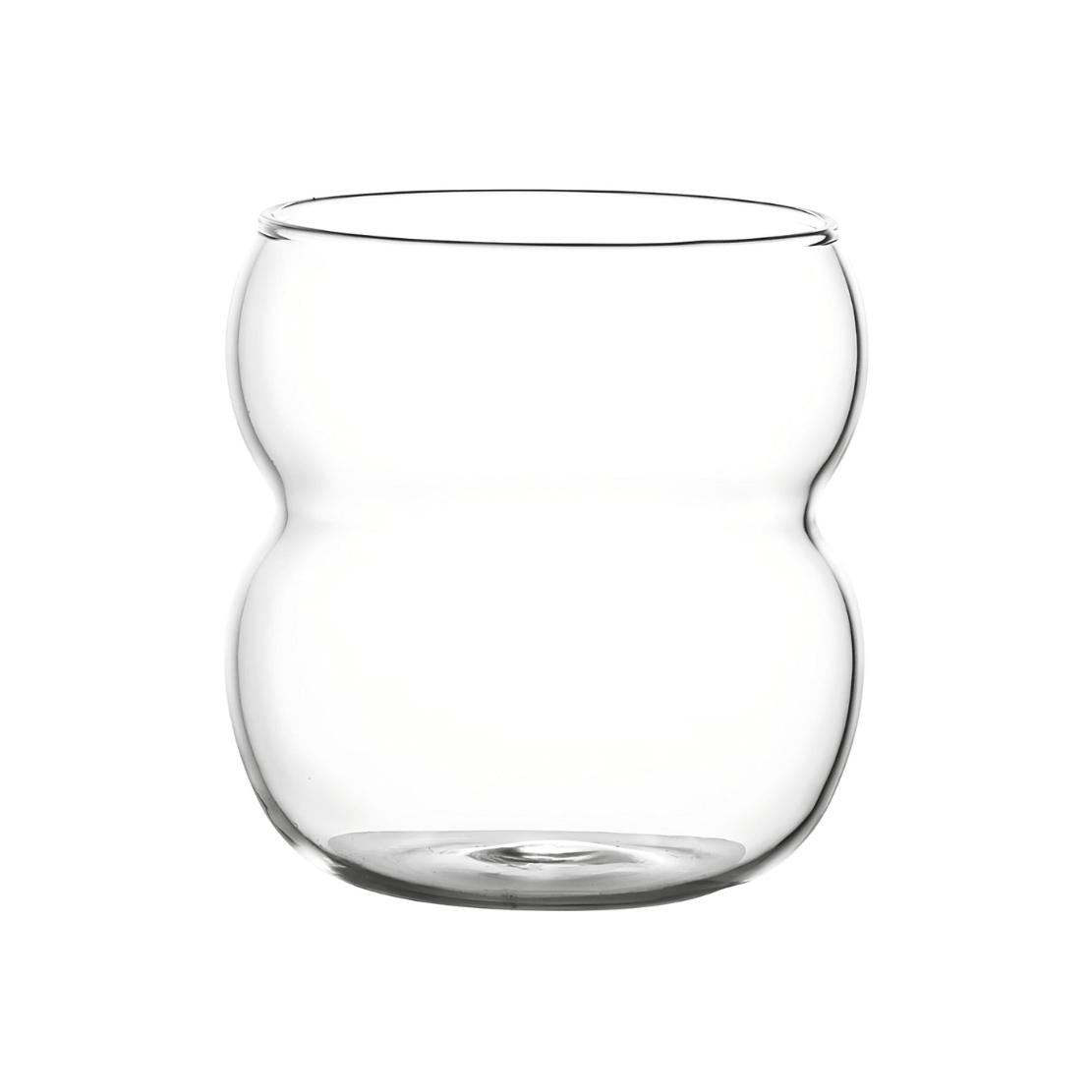 Double bubble drinking glass