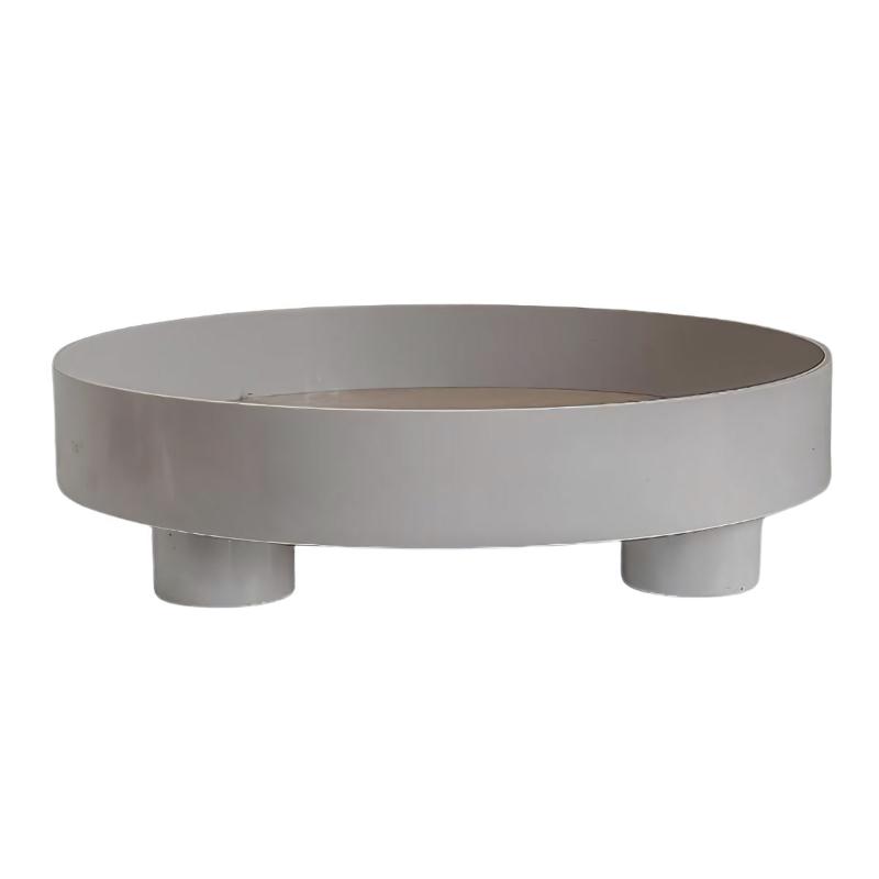 Elevated Round Tray Trays Gray Bathroom beekindled