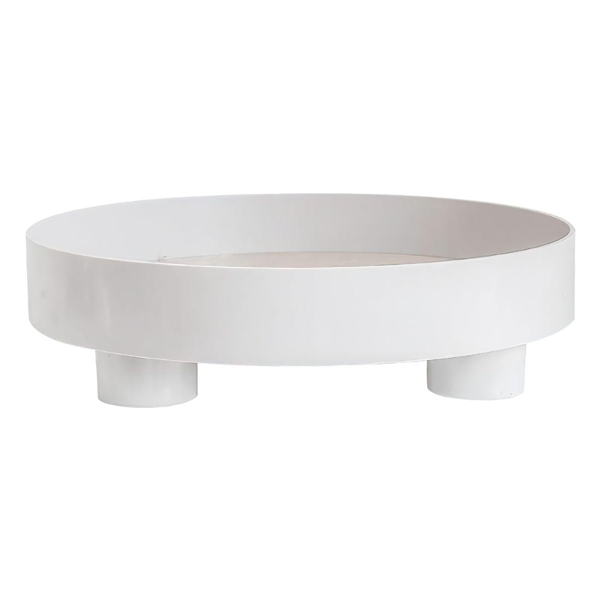 Elevated Round Tray Trays White Bathroom beekindled