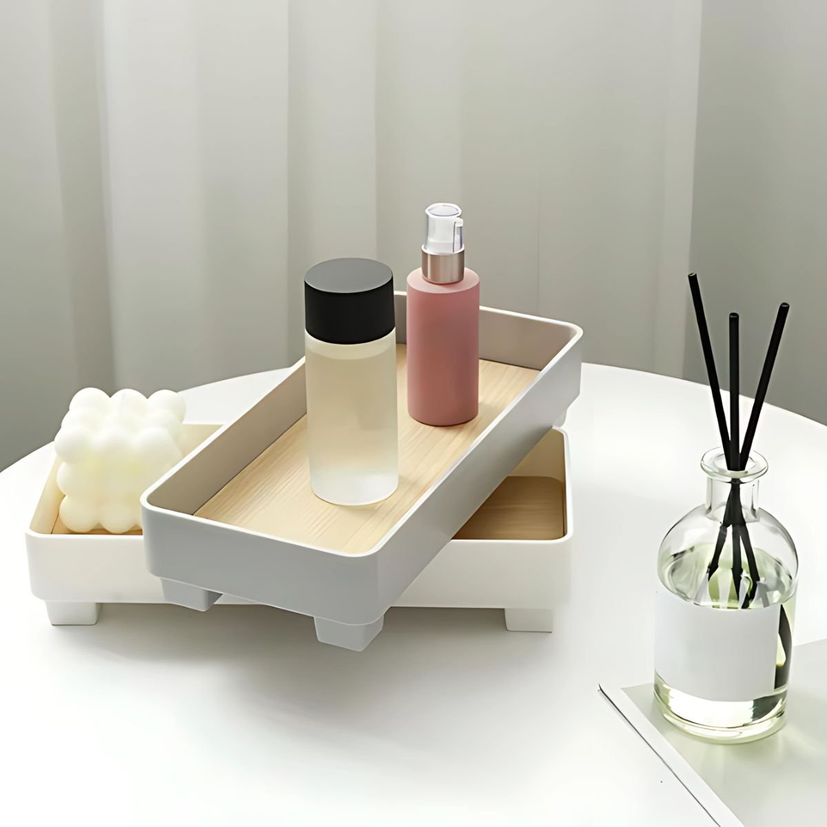 Elevated Square Tray - Trays - bathroom - bedroom - beekindled