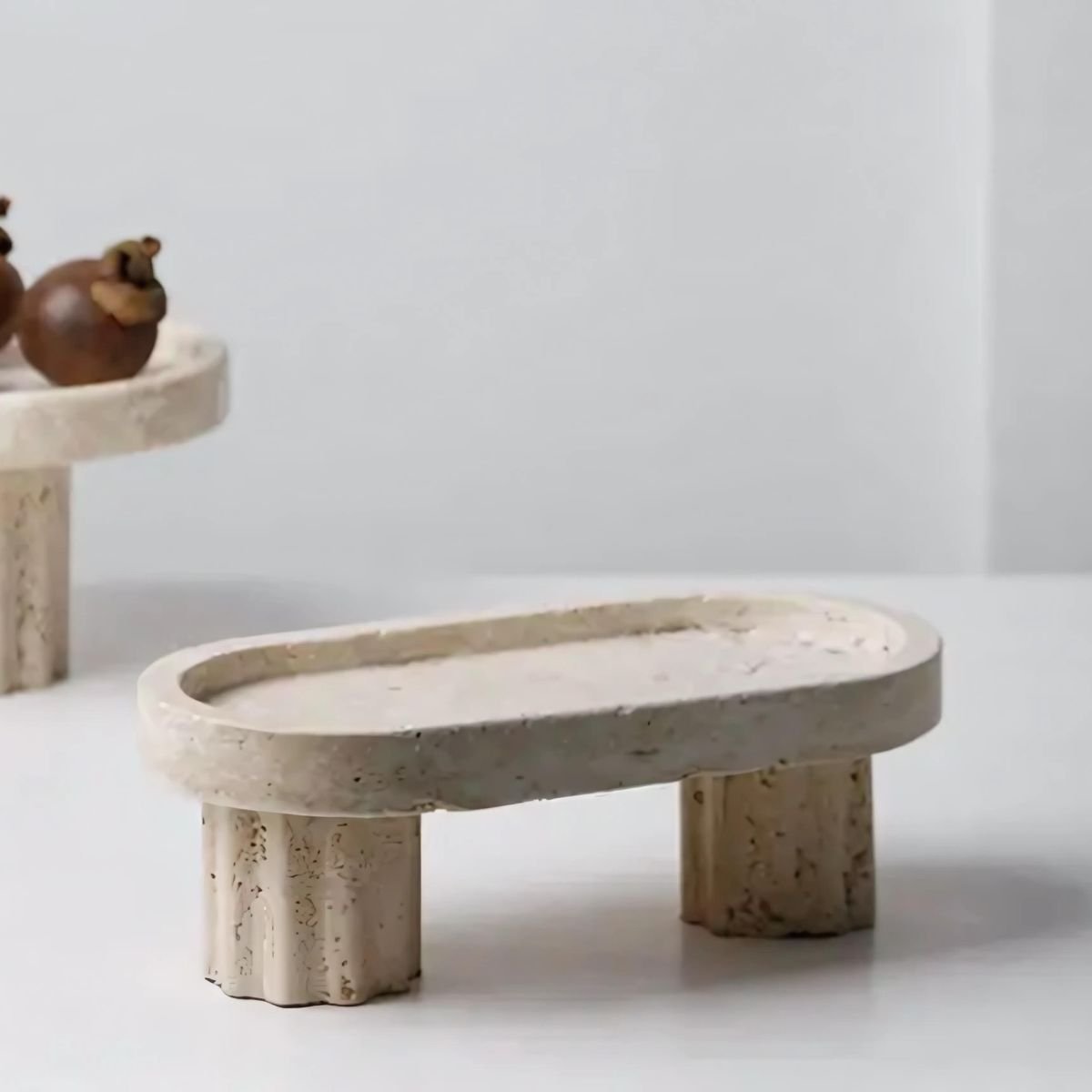 Elevated Stone Tray - Trays - bathroom - livingroom - beekindled