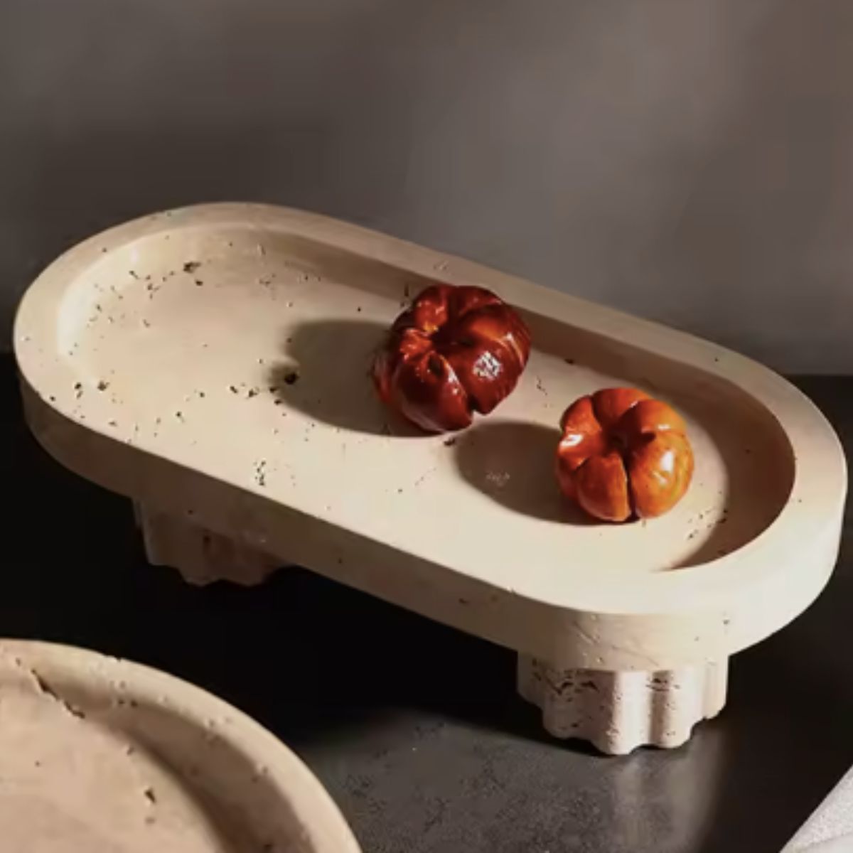 Elevated Stone Tray - Trays - bathroom - livingroom - beekindled