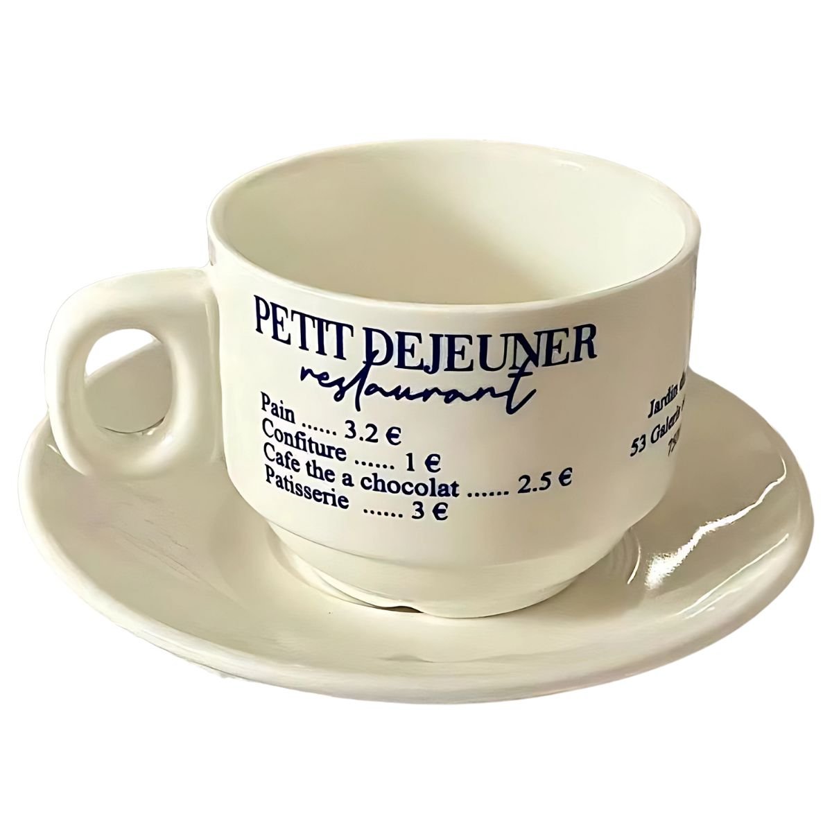 French Mug with Saucer - Mugs - coffee & tea - drinkware - beekindled