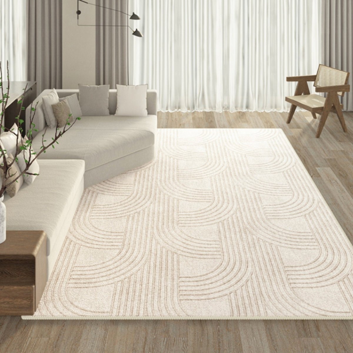 Geometric Lines Floor Carpet - Rugs - area - carpet - beekindled