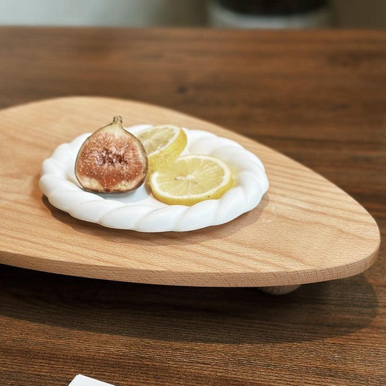 Geometric Wood Tray Trays bathroom beekindled