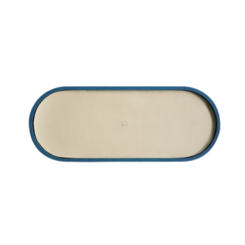 Geometric Wooden Tray Trays Blue bathroom beekindled