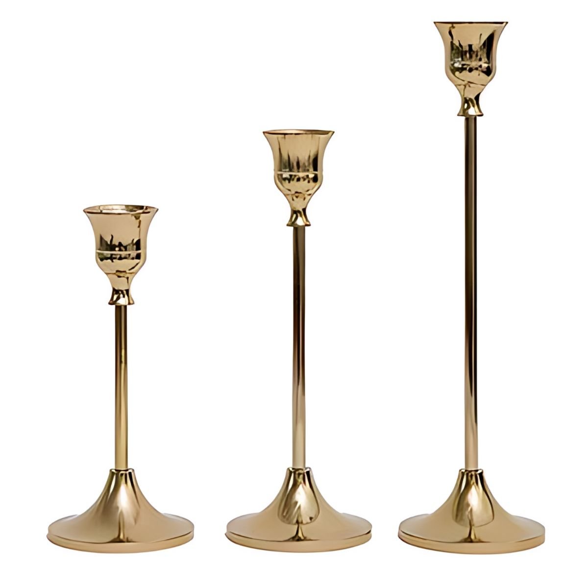 Gold Candlestick Holders - Candle Holder - livingroom - beekindled