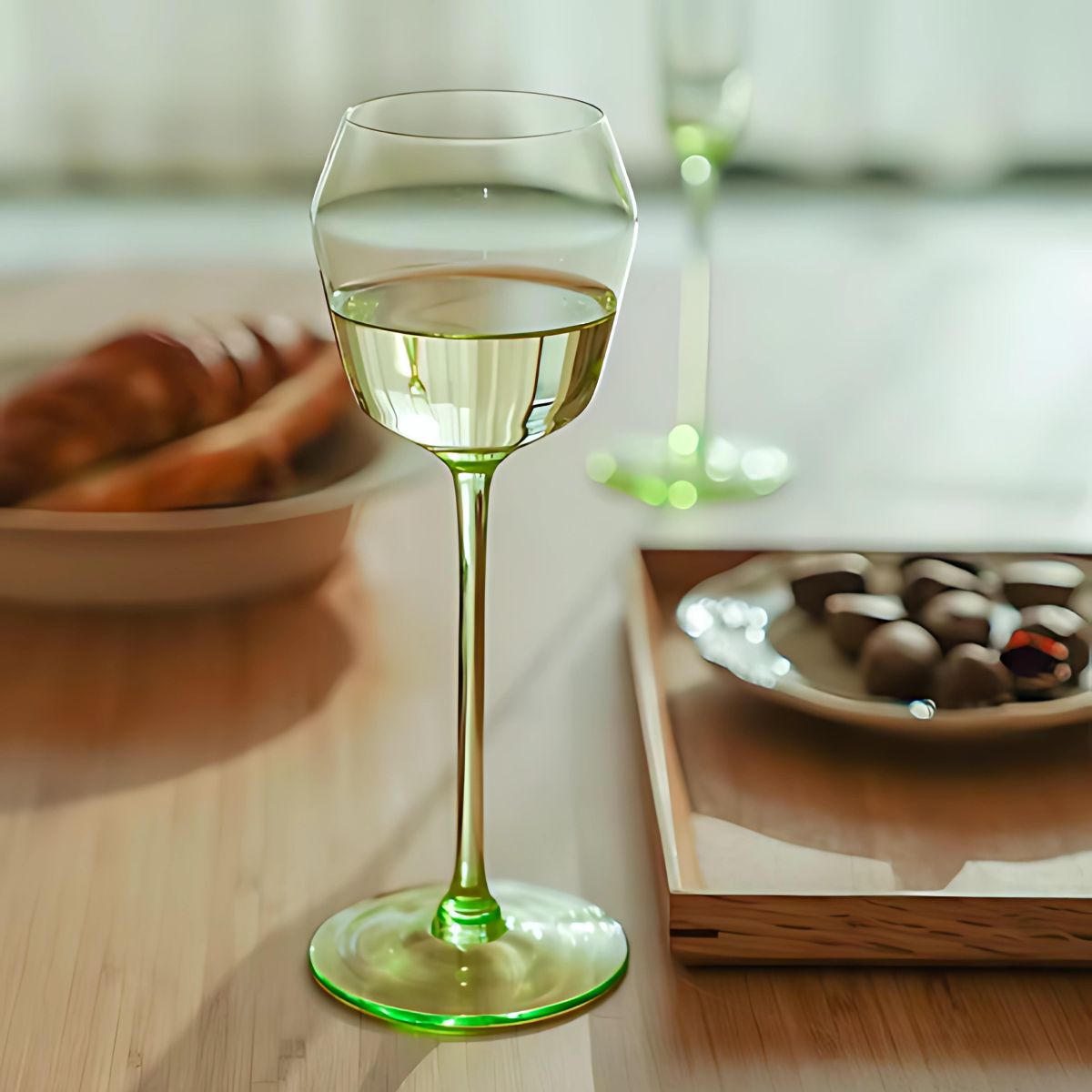 Green Stemware - Drinking Glasses - kitchen - beekindled