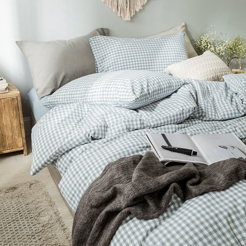 Gridded Bedding Set - Bedding - bedding - bedroom - beekindled