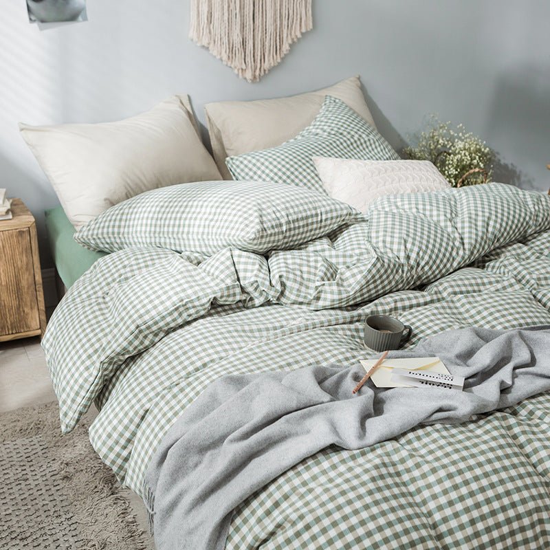 Gridded Bedding Set - Bedding - bedding - bedroom - beekindled