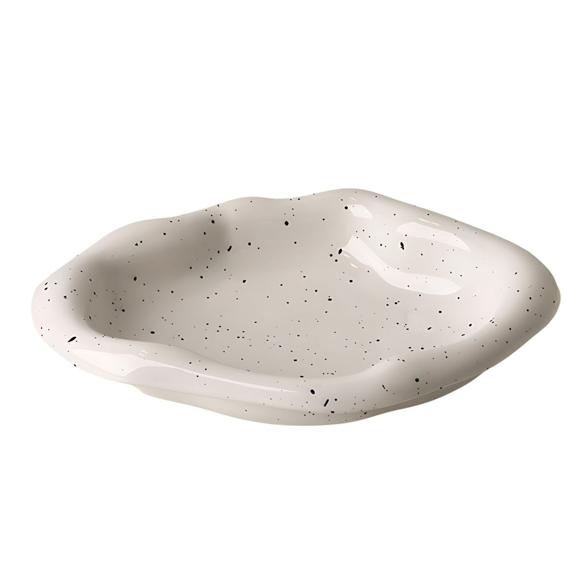 Irregular Ceramic Bowl / Silver Trays White bedroom beekindled