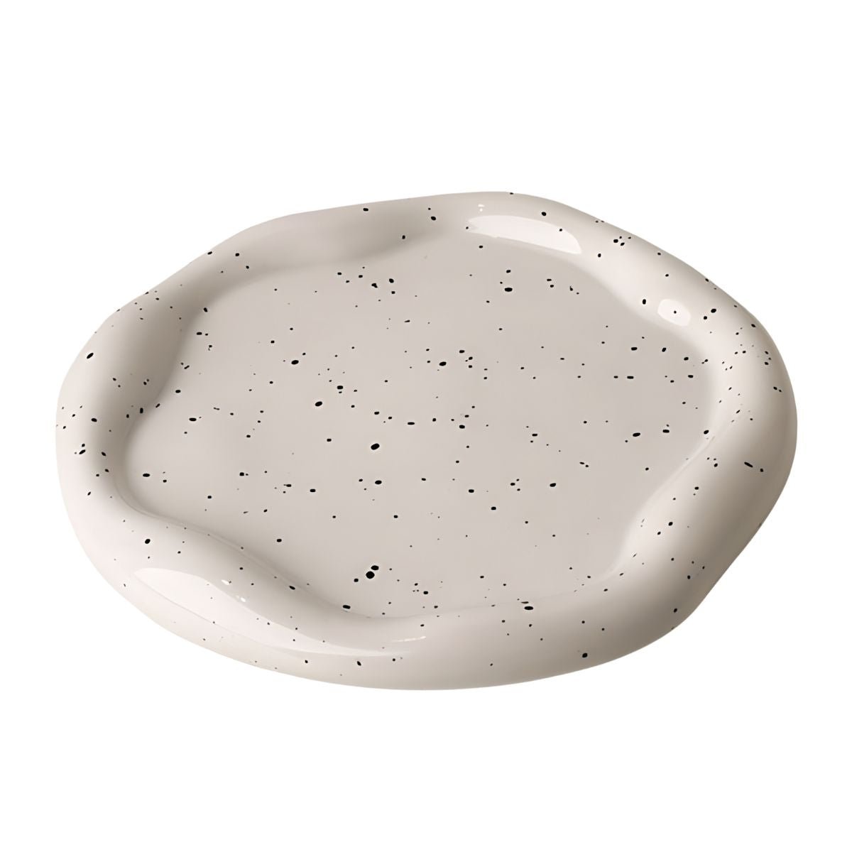 Irregular Ceramic Plate Trays White bathroom beekindled