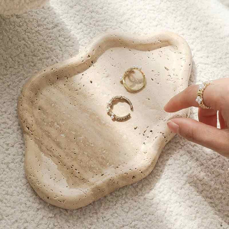 Irregular Stone Tray - Decorative Tray - bathroom - decor - beekindled