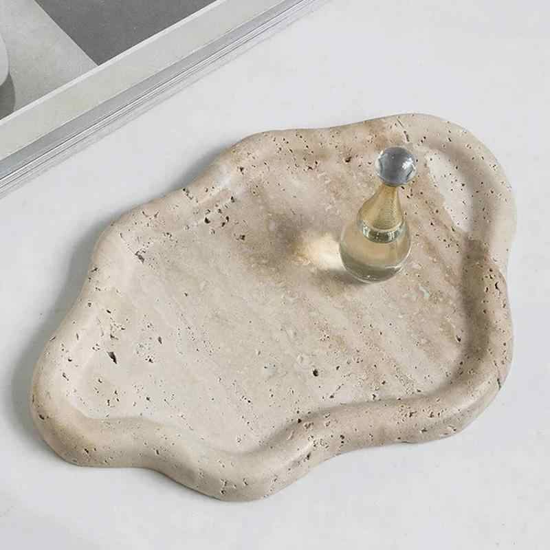 Irregular Stone Tray - Decorative Tray - bathroom - decor - beekindled