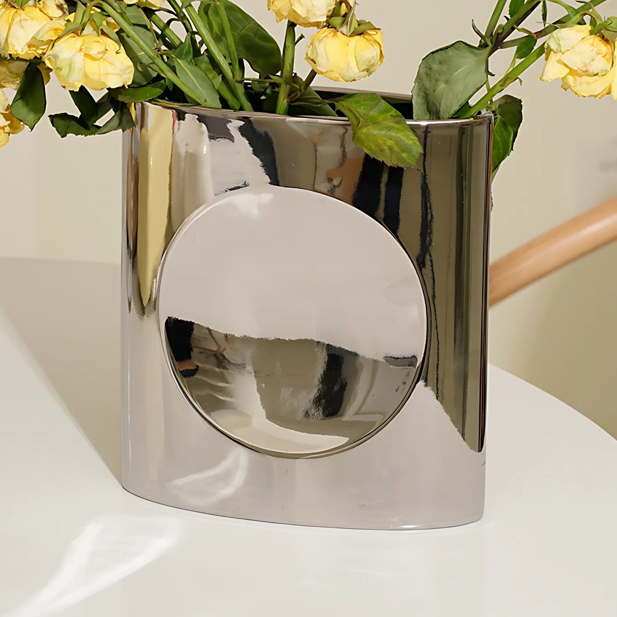 Jana Vase - CHROME