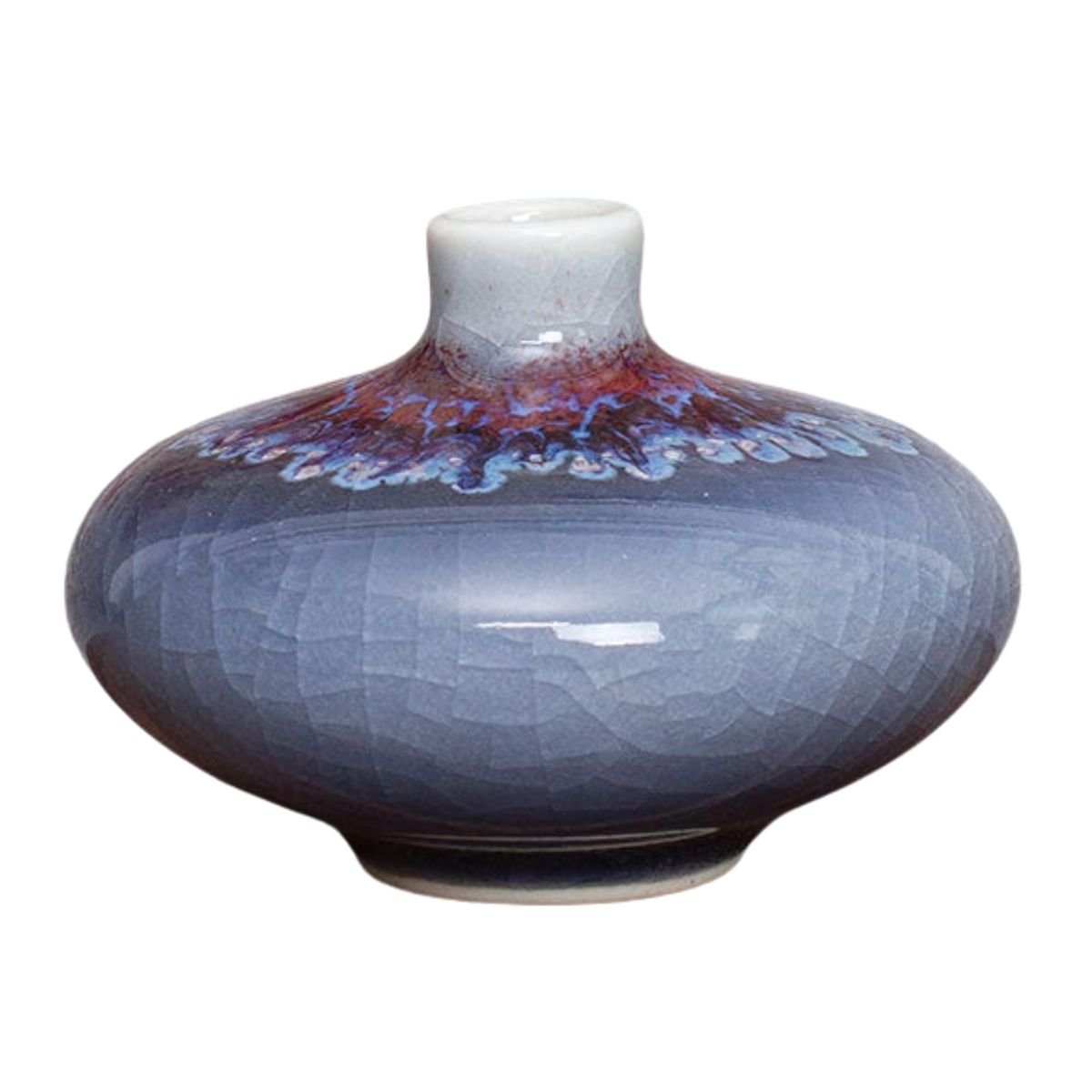 Lava Vase / Bottle Vase Blue / Low blue beekindled