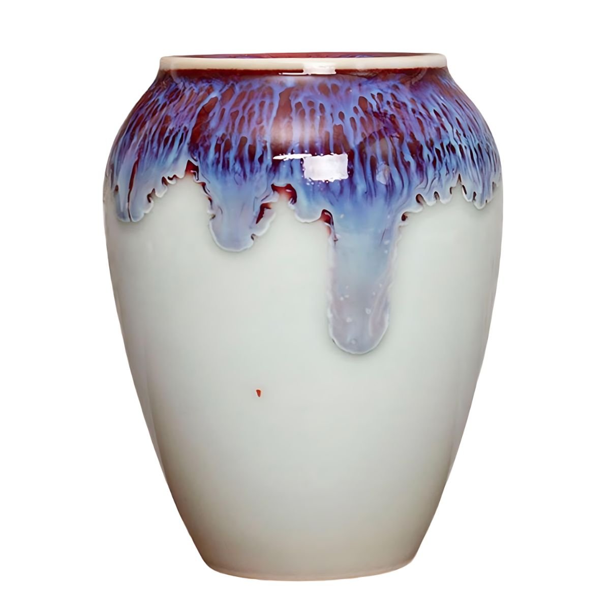 Lava Vase / Bottle Vase White / Urn blue beekindled